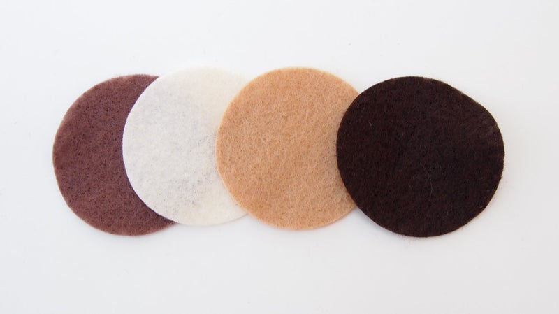 Playfully Ever After Brown, Cocoa, Camel & Cream Craft Felt Circles (3 Inch - 30pc) - Image 2